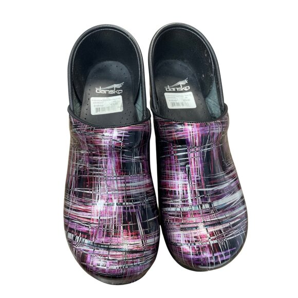 Dansko Professional womans pink black nursing clogs mules sz 9 SKU 9602 - Picture 14 of 15